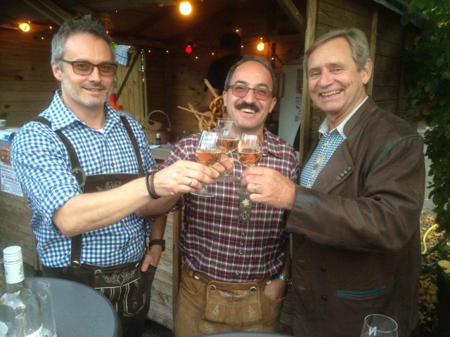 Weinwerbefoto von 3 Roxheimern